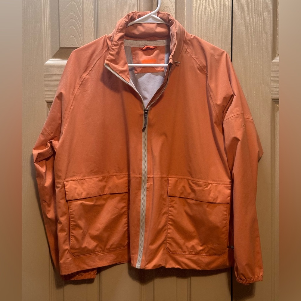 Merrell‎ Alpine Packable Rain Jacket Womens M  Lightweight Hooded Full Zip